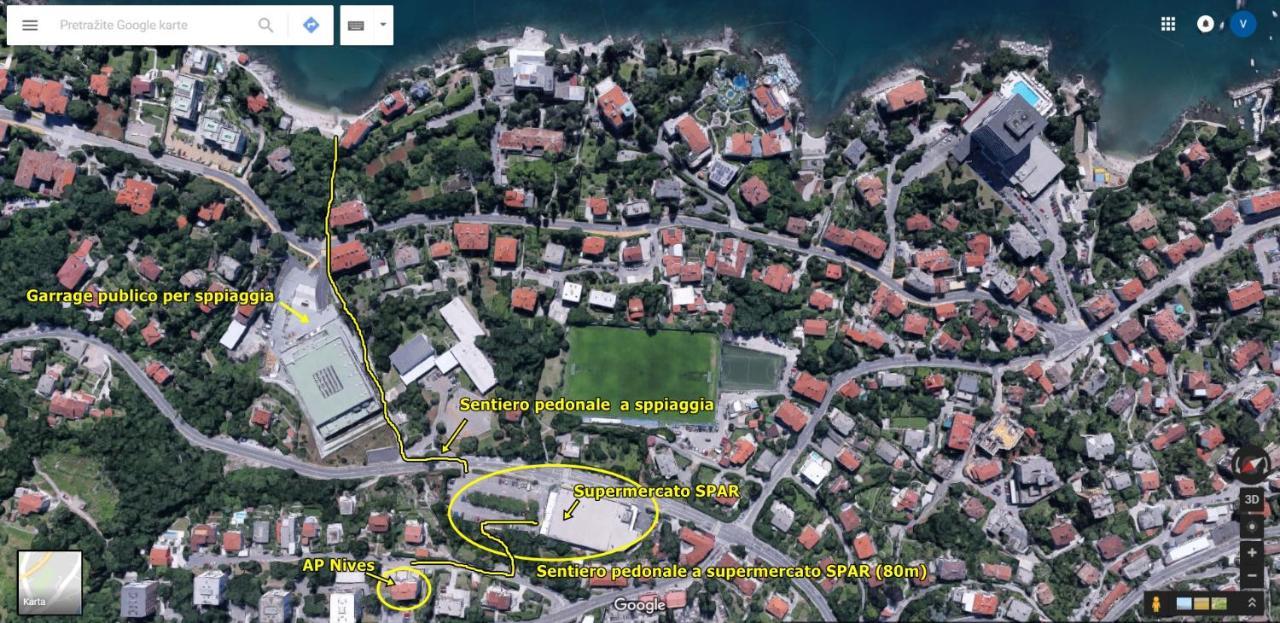 Apartment Nives Opatija Eksteriør billede